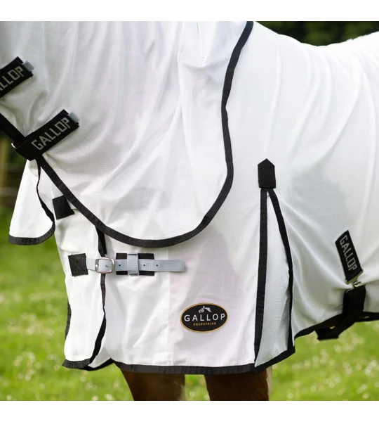 Gallop Ponie Dual 5-Point Fly Rug & Neck Set White
