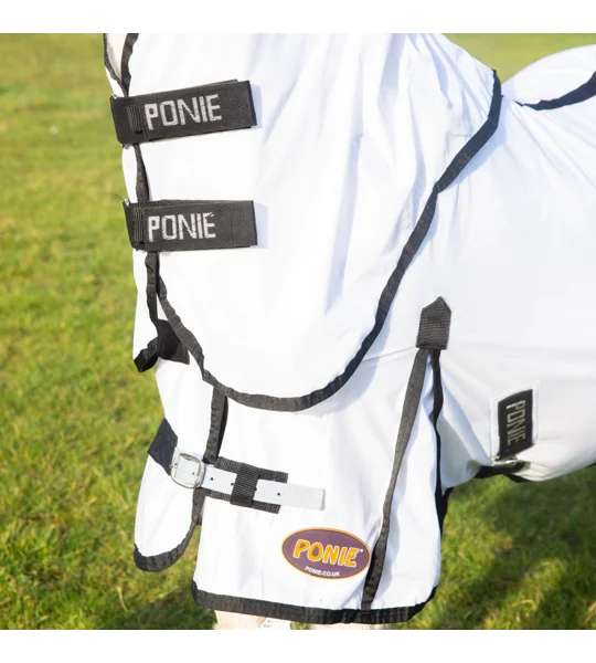 Gallop Ponie Dual 5-Point Fly Rug & Neck Set White