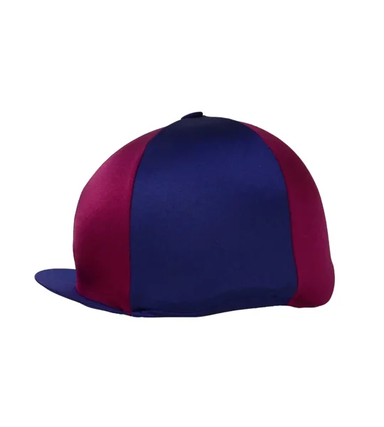 Hy Equestrian Two Tone Hat Cover One Size Navy/Maroon