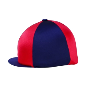 Hy Equestrian Two Tone Hat Cover One Size Navy/Red