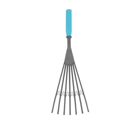 Big Tidee Plastic Rake - Sky Blue