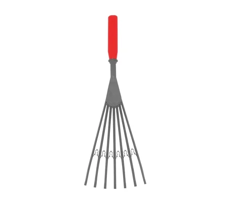 Big Tidee Plastic Rake - Red