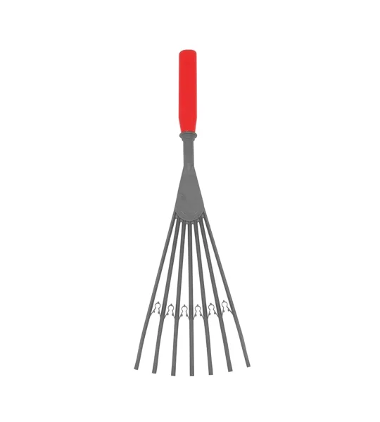 Big Tidee Plastic Rake - Red
