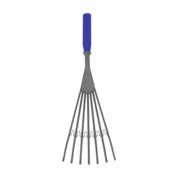 Big Tidee Plastic Rake - Blue