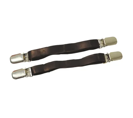 Hy Equestrian Rubber Jodhpur Clips Brown