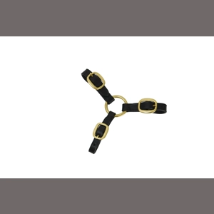 Hy Equestrian Three Way Leather Coupling One Size  Brown