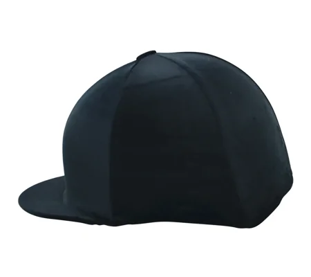 Hy Equestrian Velour Soft Velvet Hat Cover One Size Black