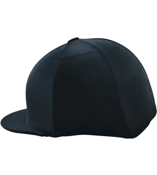 Hy Equestrian Velour Soft Velvet Hat Cover One Size Black