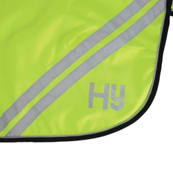 Reflector Mesh Exercise Sheet by Hy Equestrian Yellow