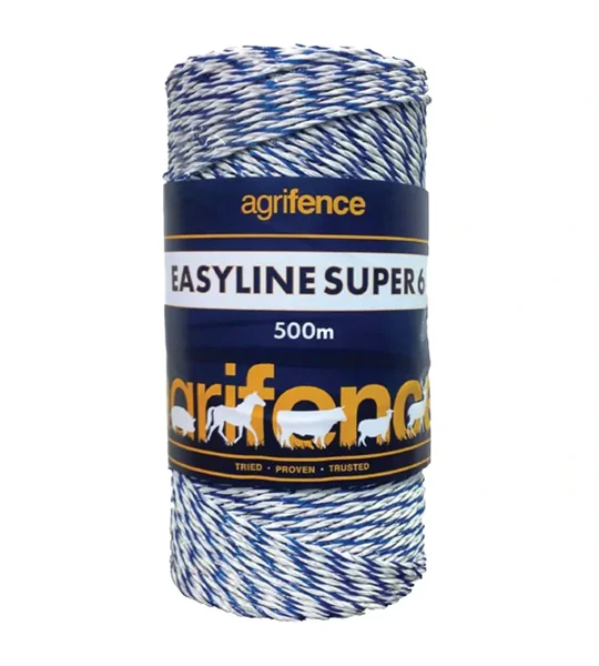 Agrifence Easyline SUPER 6 Polywire roll for electric fencing.