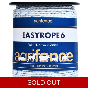 Agrifence Easyrope 6 Paddock Rope 200m White