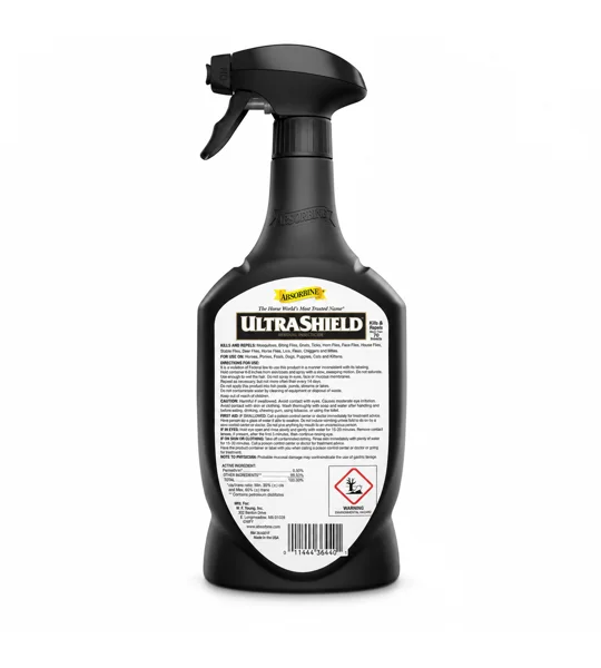 Absorbine UltraShield UK 946ml premises fly spray black bottle