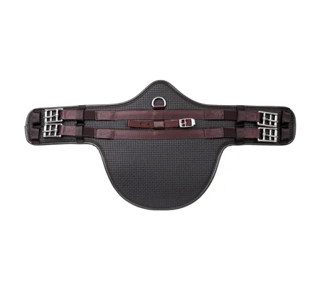 Hy Equestrian Waffle Stud Girth - Short Brown