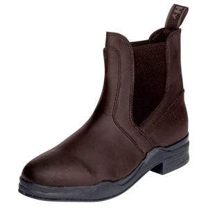 Hy Equestrian Wax Leather Jodhpur Boot  Brown