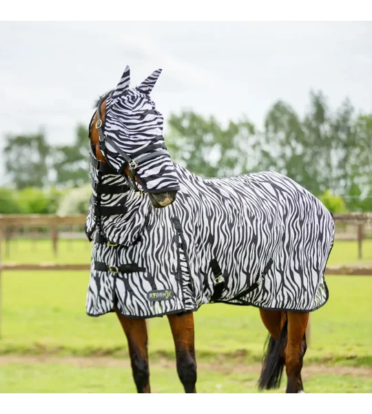 StormX Original Zebra Print Fly Rug