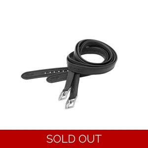 Kieffer Elefant Soft II Stirrup Leathers Black