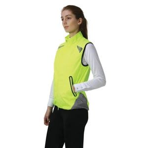 Reflector Gilet by Hy Equestrian - Pass Wide and Slow Yellow