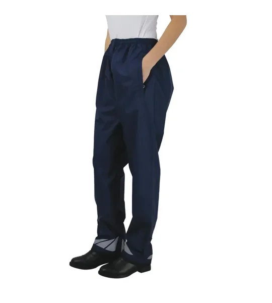 Hy Equestrian Waterproof Pull-On Over Trousers Navy