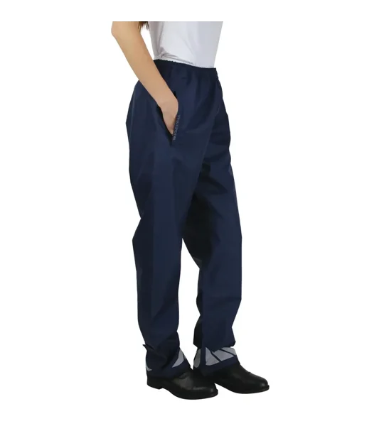 Hy Equestrian Waterproof Pull-On Over Trousers Navy