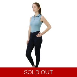 Hy Equestrian Synergy Sleeveless Polo Aqua