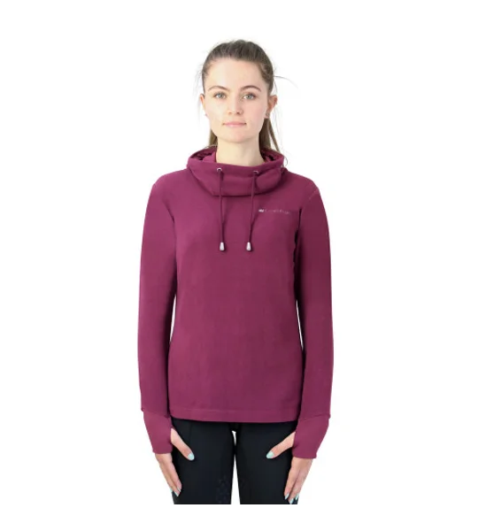 Hy Equestrian Synergy Cowl Neck Top - Fig