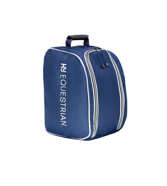 Hy Equestrian Helmet Bag Navy/Grey