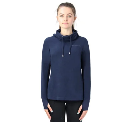 Hy Equestrian Synergy Cowl Neck Top - Navy