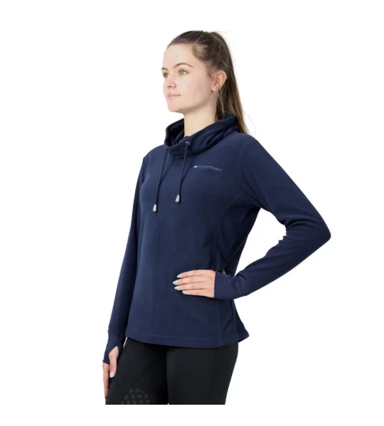 Hy Equestrian Synergy Cowl Neck Top - Navy