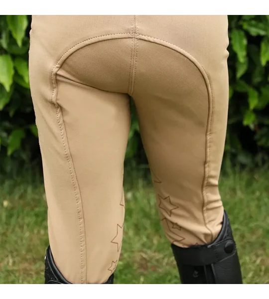 Hy Equestrian Stella Children's Riding Tights Beige