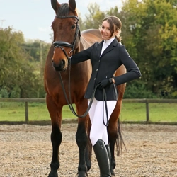 Hy Equestrian Selah Competition Riding Tights - White