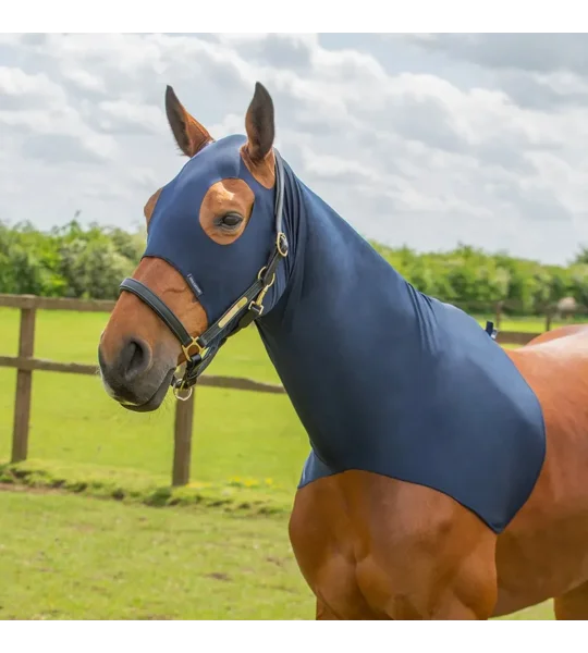 Hy Equestrian Lycra Flex Hood - Navy