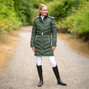 Coldstream Branxton Long Quilted Coat  Fern Green
