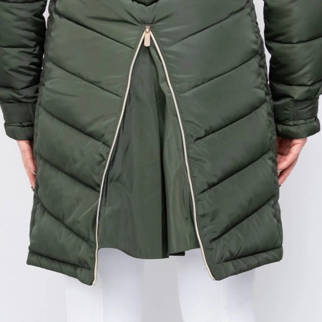 Additional Image for Coldstream Branxton Long Quilted Coat  Fern Green