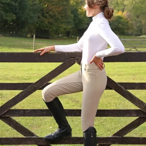 Hy Equestrian Arctic Polar Softshell Breeches Beige