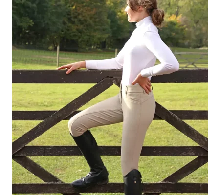 Hy Equestrian Arctic Polar Softshell Breeches Beige