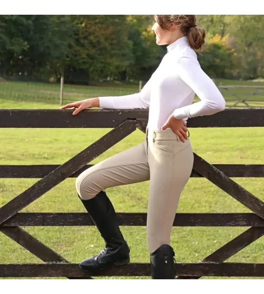 Hy Equestrian Arctic Polar Softshell Breeches Beige