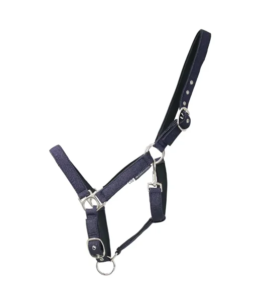Hy Equestrian Glitzy Headcollar Navy