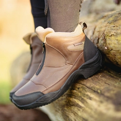 Hy Equestrian Cromford Short Zip Boots - Brown