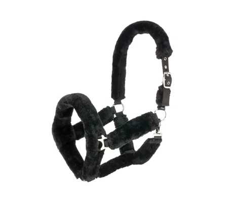 Hy Equestrian Fab Fleece Headcollar Black