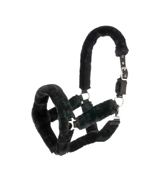 Hy Equestrian Fab Fleece Headcollar Black