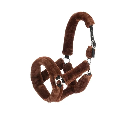 Hy Equestrian Fab Fleece Headcollar Brown