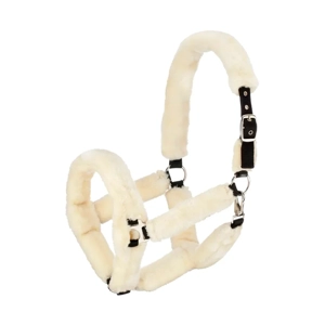 Hy Equestrian Fab Fleece Headcollar Cream