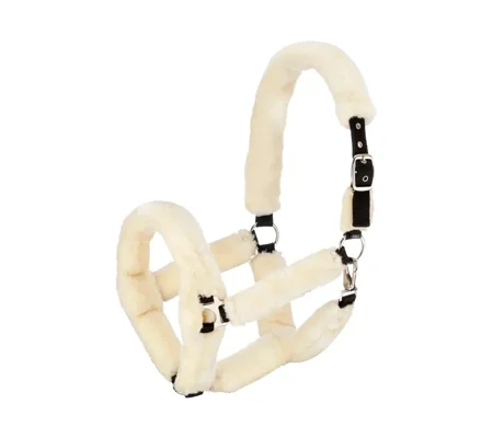 Hy Equestrian Fab Fleece Headcollar Cream