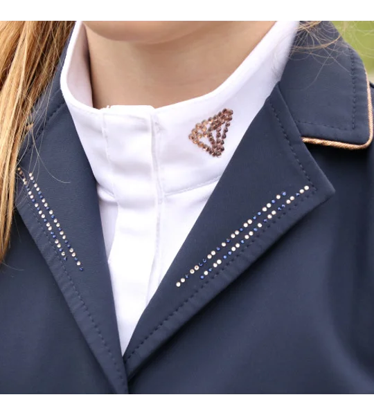 Hy Equestrian Cadiz Mizs Show Jacket - Navy/Rose Gold