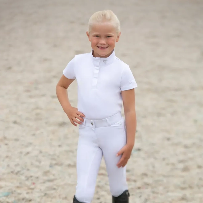 product Image for Hy Equestrian Cadiz Mizs Show Shirt White/Silver