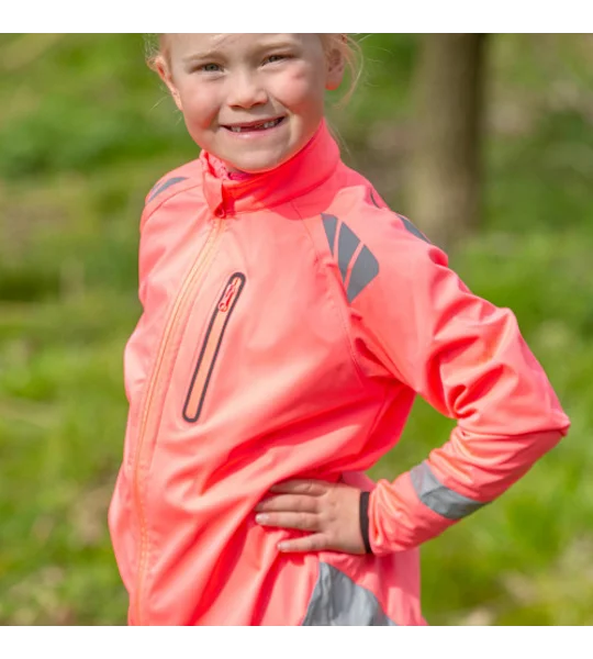 Reflector Children's Jacket by Hy Equestrian - Pink