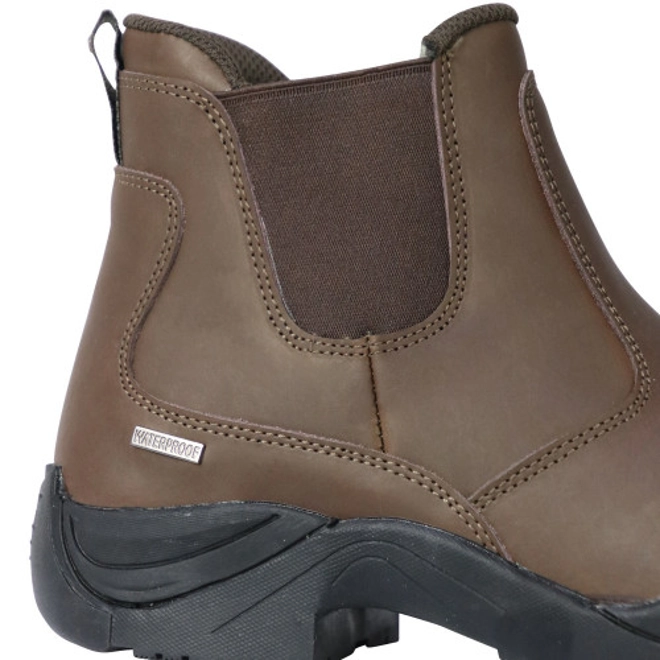 Additional Image for Hy Equestrian Crowden Jodhpur Boots - Brown