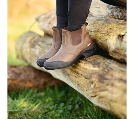 Hy Equestrian Crowden Jodhpur Boots - Brown