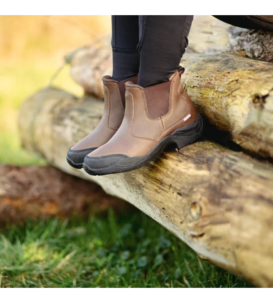 Hy Equestrian Crowden Jodhpur Boots - Brown