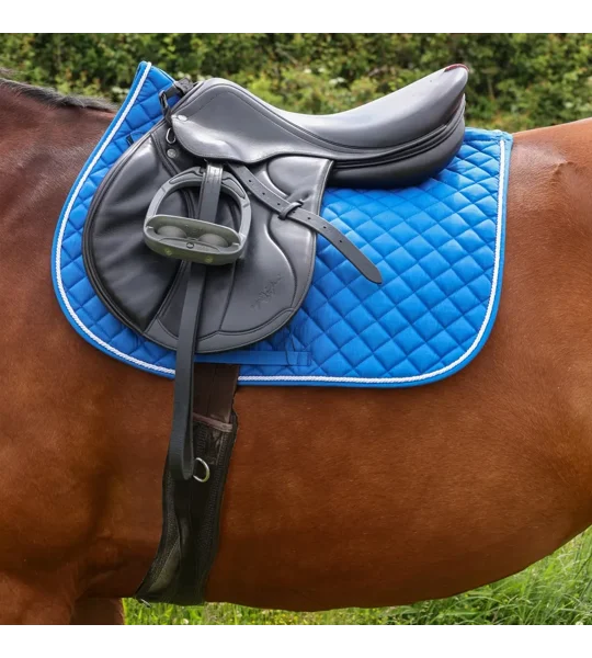 Hy Equestrian Splendid Showjump Saddle Pad Blue/White
